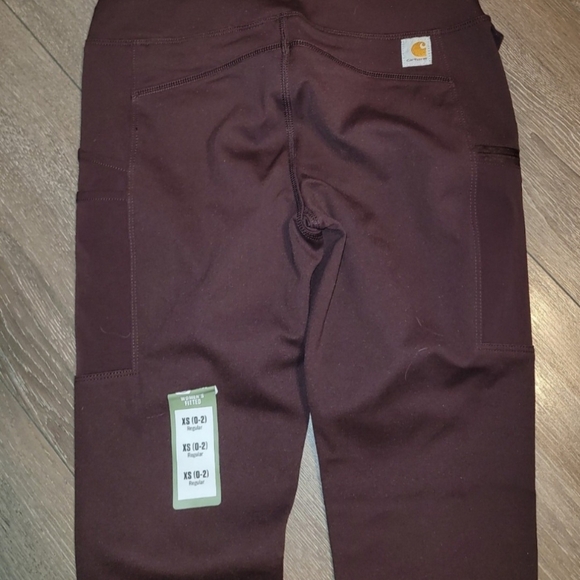 Carhartt Women's Burgundy Leggings - Picture 4 of 5